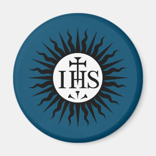 Emblem of the Society of Jesus Monogram  Magnet
