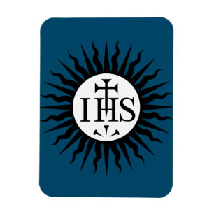 Emblem of the Society of Jesus Monogram  Magnet