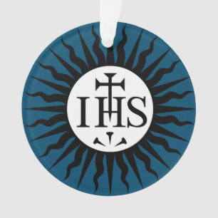 Emblem of the Society of Jesus Monogram  Ornament