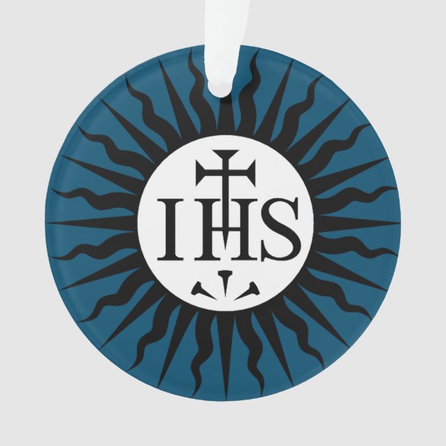 Emblem of the Society of Jesus Monogram  Ornament (Front)