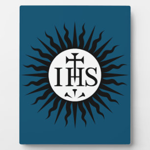 Emblem of the Society of Jesus Monogram Plaque