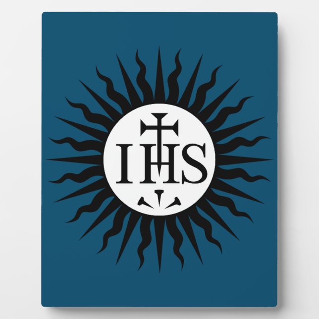 Emblem of the Society of Jesus Monogram  Plaque (Front)