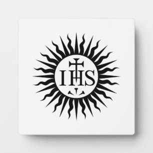 Emblem of the Society of Jesus Monogram Plaque