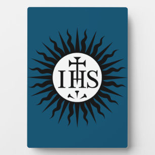 Emblem of the Society of Jesus Monogram Plaque