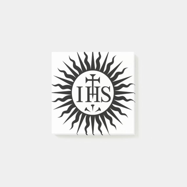 Emblem of the Society of Jesus Monogram  Post-it Notes (Front)