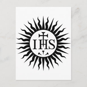 Emblem of the Society of Jesus Monogram  Postcard