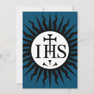 Emblem of the Society of Jesus Monogram Save The Date