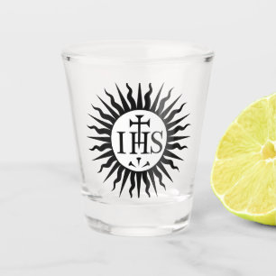 Emblem of the Society of Jesus Monogram  Shot Glass