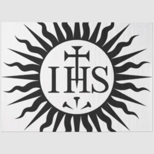 Emblem of the Society of Jesus Monogram  Tissue Paper