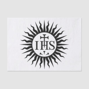 Emblem of the Society of Jesus Monogram  Tissue Paper