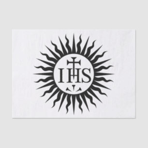 Emblem of the Society of Jesus  Tissue Paper