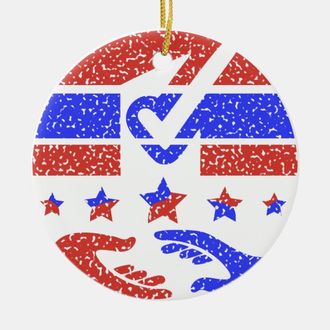 Emblem of Unity - Celebrating Collaborative Trust Ceramic Tree Decoration (Front)