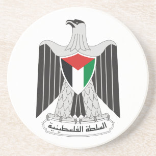 emblem palestine authority coaster