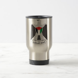 emblem palestine authority travel mug