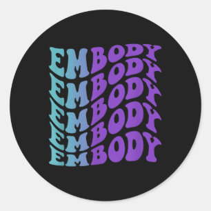 Embody, Mental Health Awareness Classic Round Sticker