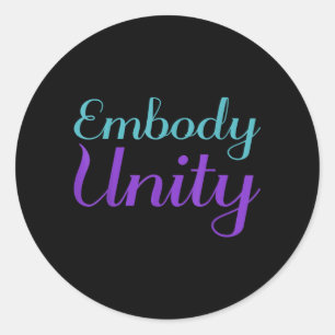 Embody Unity Prevention Awareness Classic Round Sticker