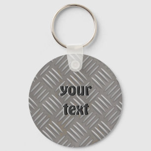Embossed Aluminium Metal Look Custom Key Ring