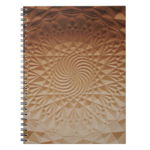 Embossed brown surface notebook