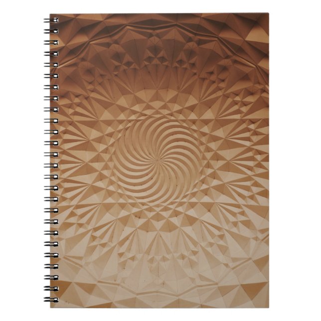 Embossed brown surface notebook (Front)