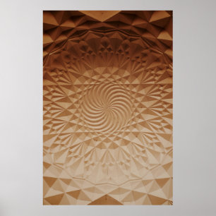 Embossed brown surface poster