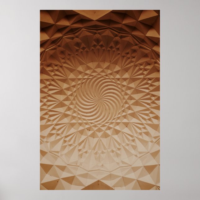 Embossed brown surface poster (Front)