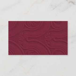 Embossed Burgundy Background Business Card