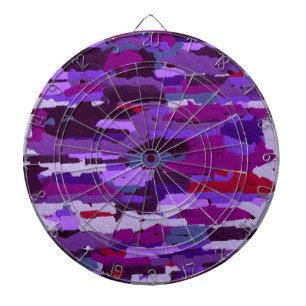 EMBOSSED CHALK SHADES OF PURPLE AND RED DARTBOARD