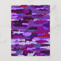 Embossed Chalk Shades of Purple and Red