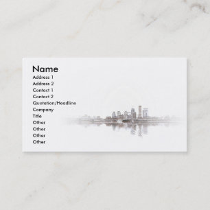 Embossed City Business Card