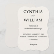 Embossed Cutout - Wedding Invitation