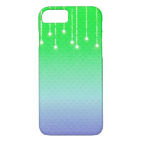 embossed dots with glowing light string