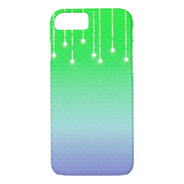 embossed dots with glowing light string Case-Mate iPhone case (Back)