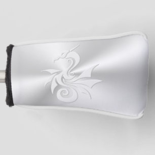 Embossed-effect Tribal Dragon Golf Head Cover