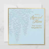Embossed Floral Mother's Day Card