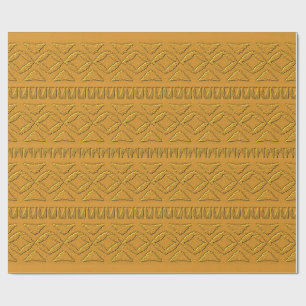 Embossed gold pattern wrapping paper
