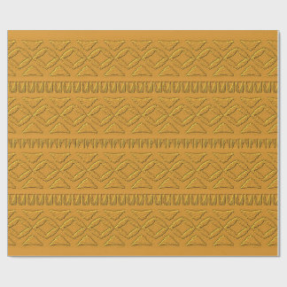 Embossed gold pattern wrapping paper