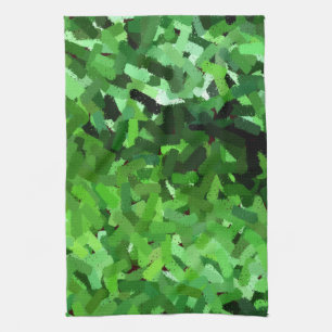 Embossed green grass #0448 tea towel