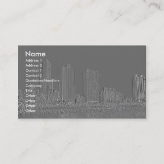 Embossed Harbour City/ Business Card