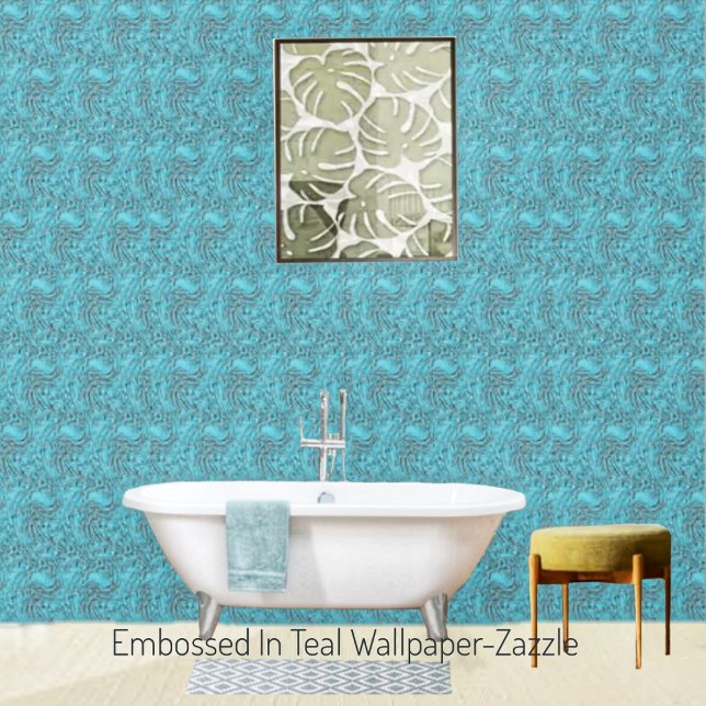Embossed In Teal Wallpaper (Creator Uploaded)