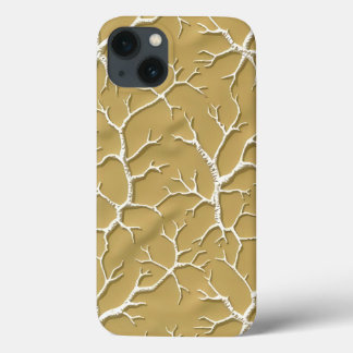 Embossed Khaki Branch iPhone Case Design