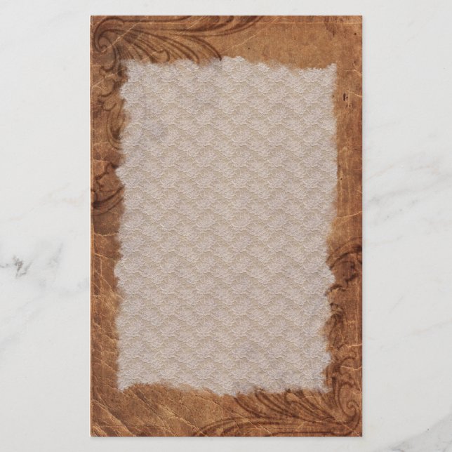 Embossed Leather Look   Stationery (Front)