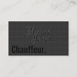 Embossed Look Chauffeur Business Card