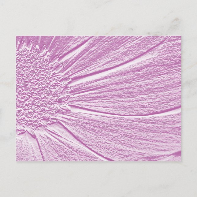 Embossed Look Daisy in Purple 2 Postcard (Front)