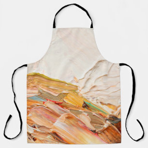 Embossed pasty oil paints and reliefs. Primary col Apron