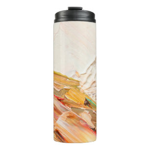 Embossed pasty oil paints and reliefs. Primary col Thermal Tumbler