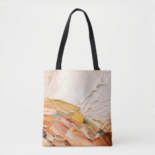 Embossed pasty oil paints and reliefs. Primary col Tote Bag