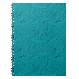 Embossed Roses TEAL NOTEBOOK