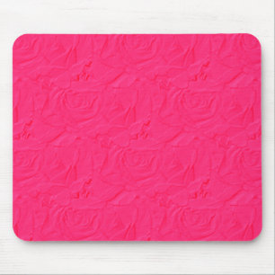 Embossed Textured Roses BUBBLEGUM PINK MOUSEPAD