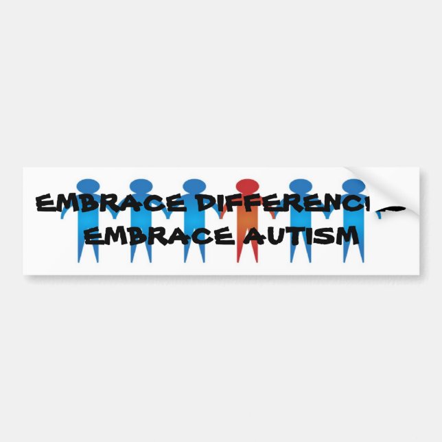 EMBRACE AUTISM BUMPER STICKER (Front)