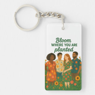 Embrace Beauty with this Refreshing Floral design Key Ring